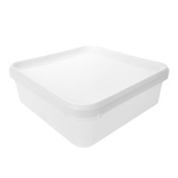 1.25 LITRE SQUARE TAMPER EVIDENT NATURAL TUB